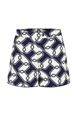 Shorts med abstrakt tryck