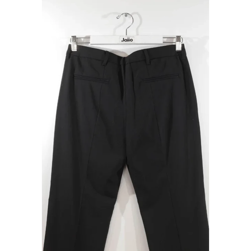 Miu Pre-owned Wool bottoms Black Dames