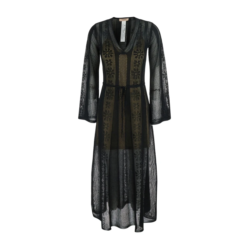 Twinset Femme Noir - Long Dress - Robes - Taille: 40 Fr