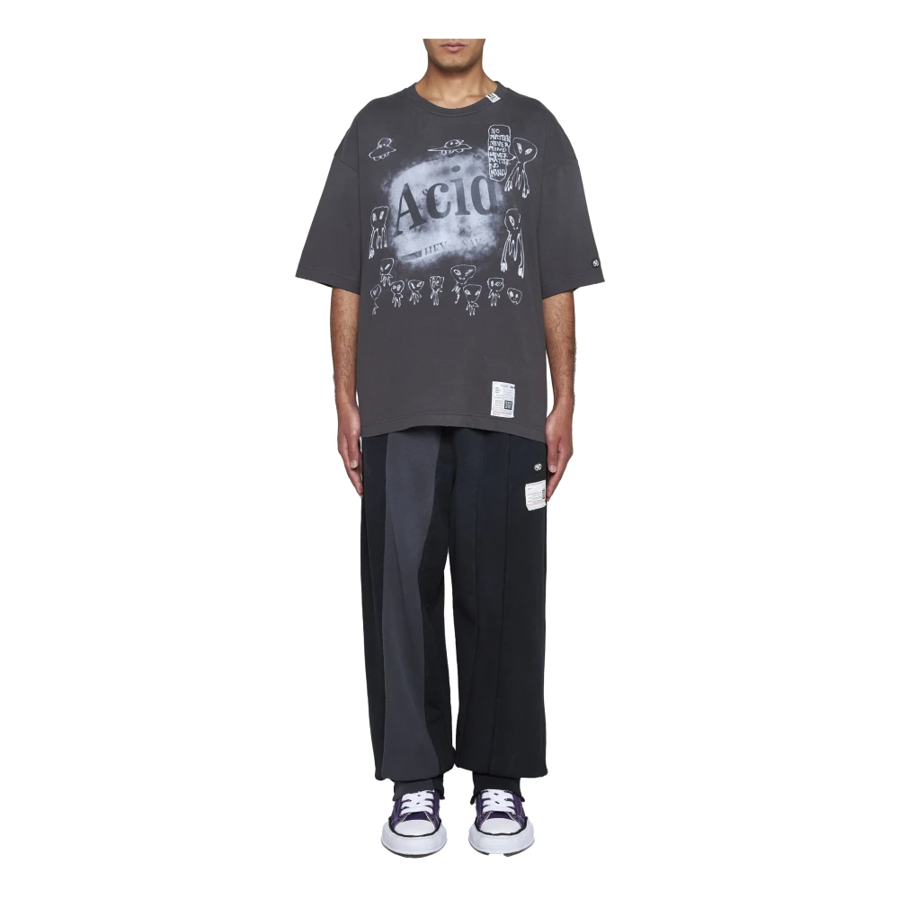 Mihara Yasuhiro Zwarte T-shirts en Polos Black Heren
