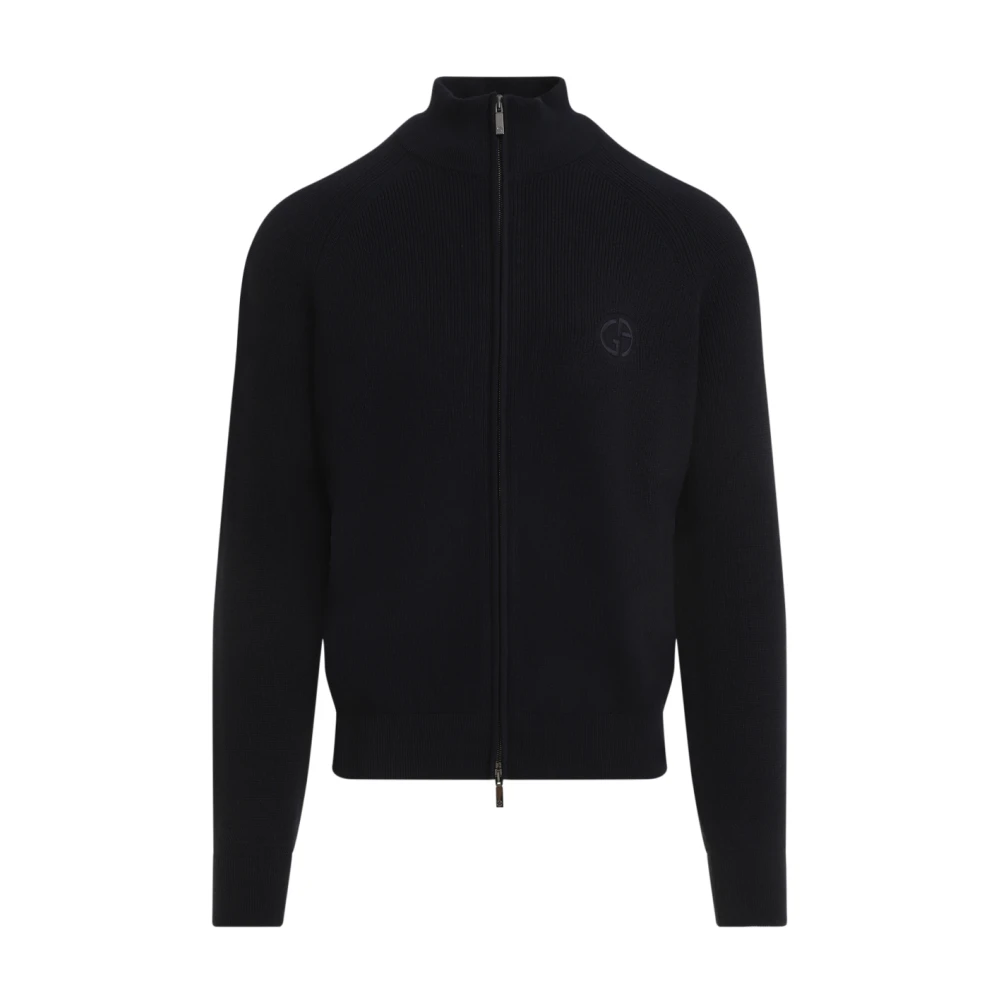 Giorgio Armani Nachtblauwe Cardigan Blue Heren