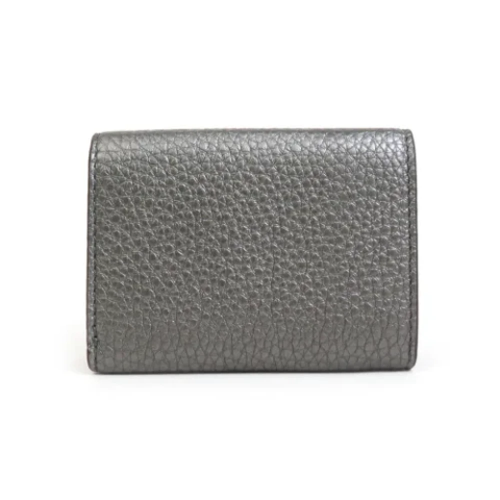 Fendi Vintage Pre-owned Leather wallets Gray Heren