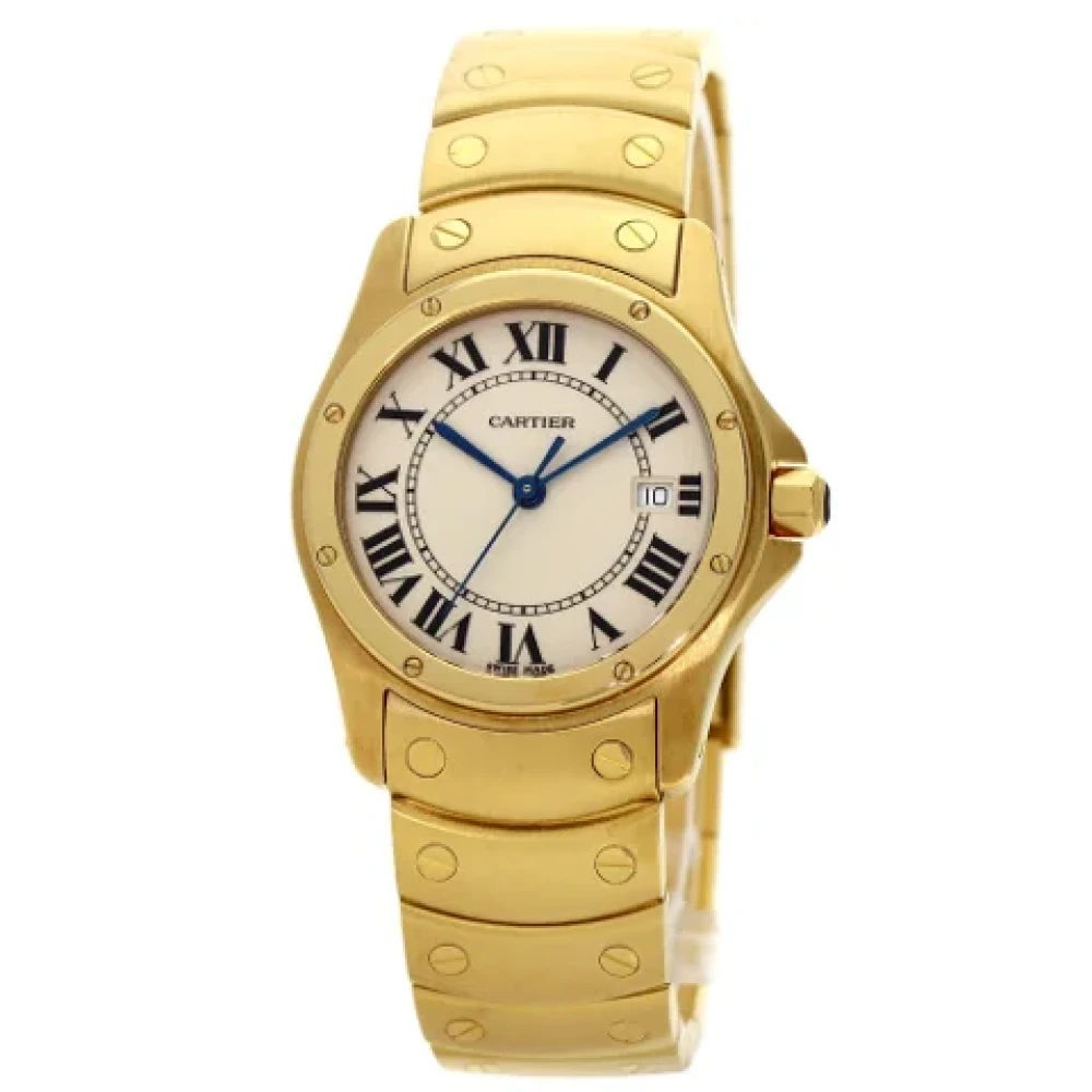 Cartier Vintage Pre-owned Guld klockor Yellow, Herr