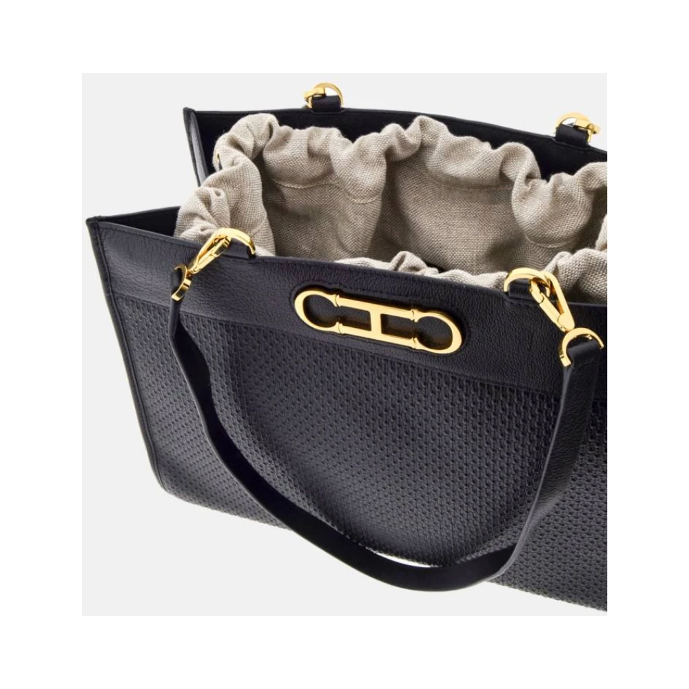 Carolina Herrera Luxe Shoppingtas met Initialen Insignia Black Dames