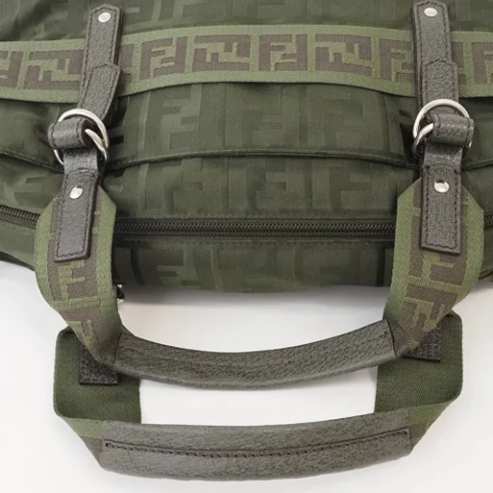 Fendi Vintage Pre-owned Canvas fendi-bags Green Dames