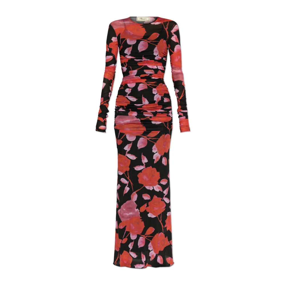 Blumarine Jurk met bloemenmotief Red Dames