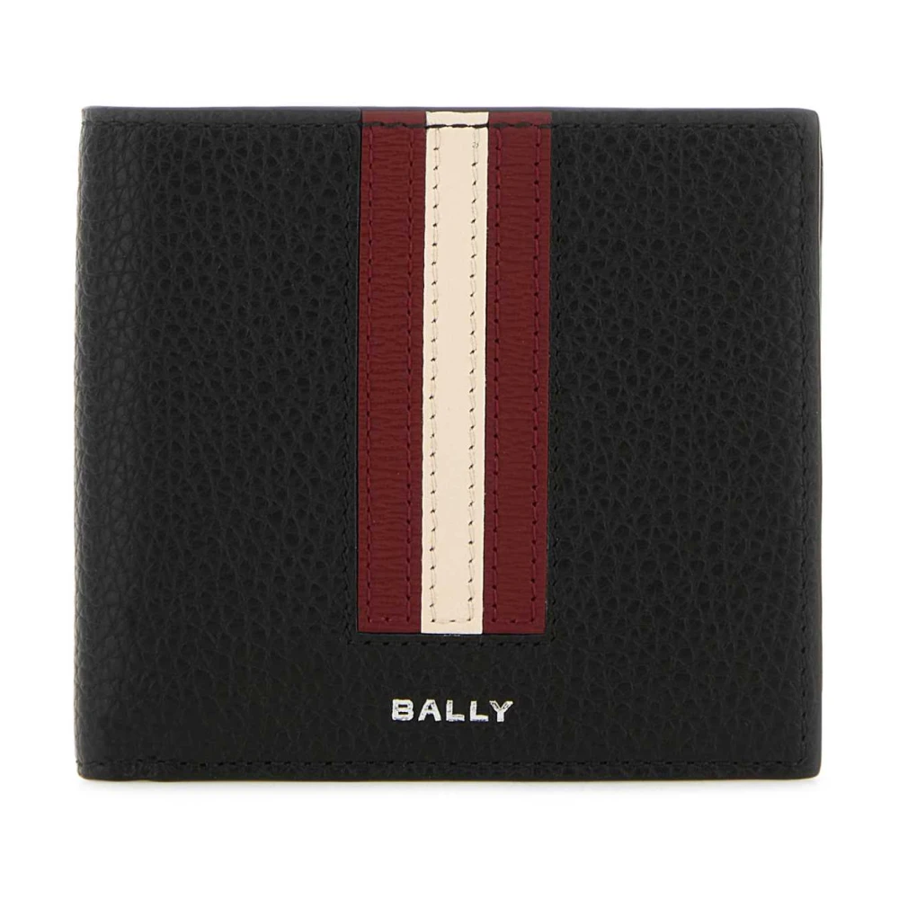 Bally Klassieke Zwarte Leren Portemonnee Black Heren