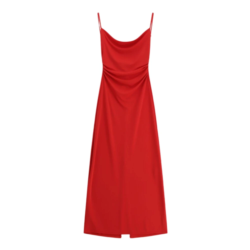 Please Vrouw Rood Kleedjes Dames, M, Abito Lungo