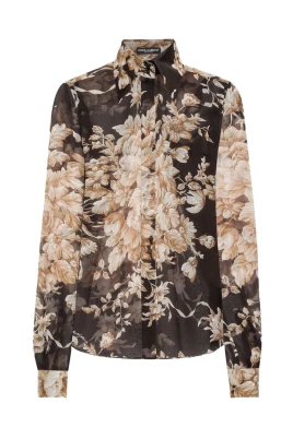 Silke Brun Beige Skjorta AW25
