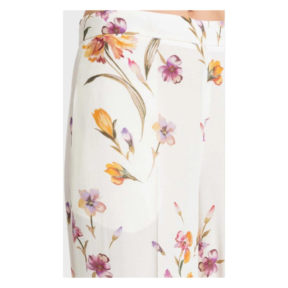 Twinset Bloemenprint Palazzo Broek Multicolor Dames