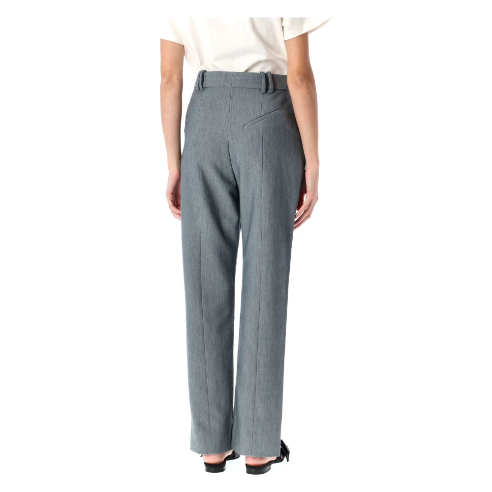 Ganni Phantom Grey Suiting Broek Gray Dames
