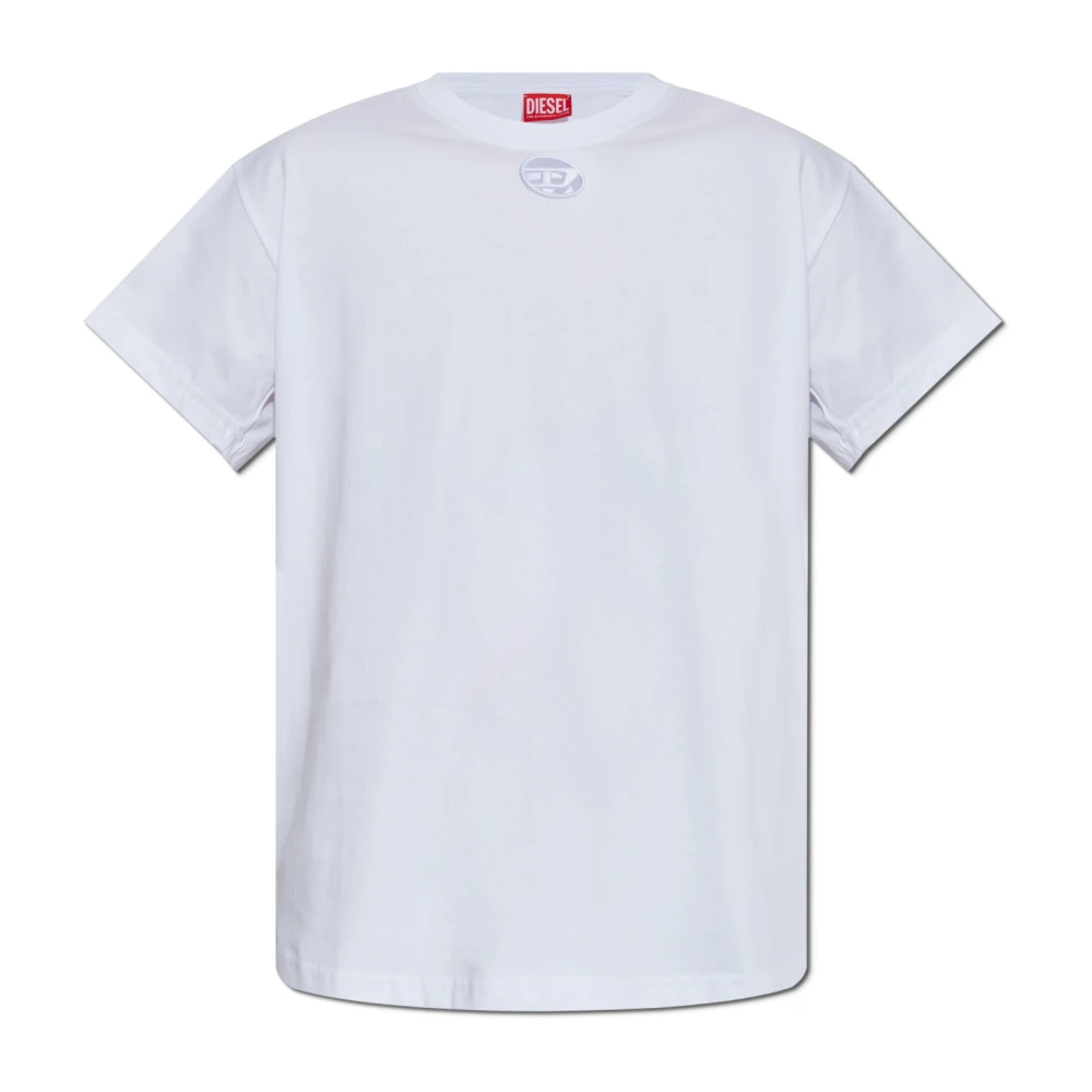 Diesel Women's White T-Marey T-Shirt, T-Shirts, S, Tops