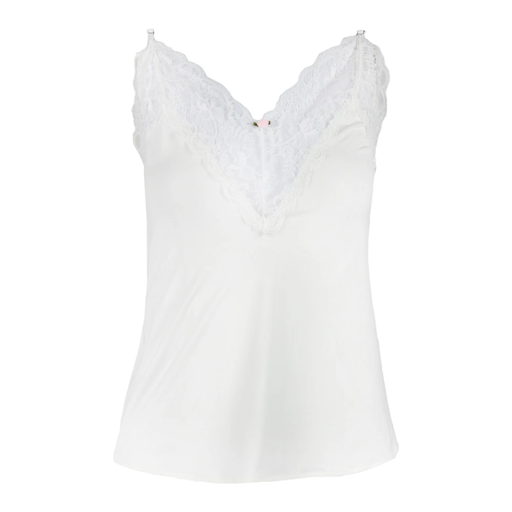 Aniye By Elegante Top met Stretchstof White Dames
