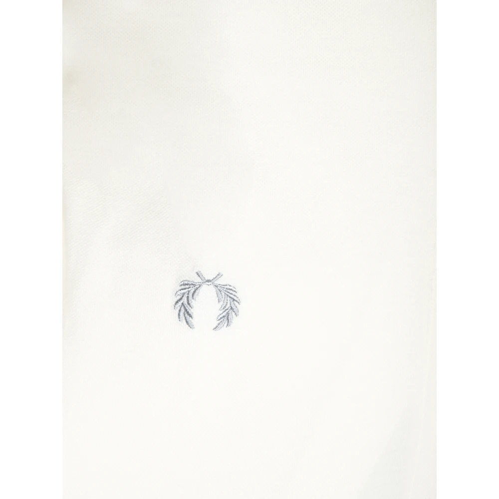 Comme des Garçons Wit Poloshirt Klassiek Logo Borduurwerk White Heren