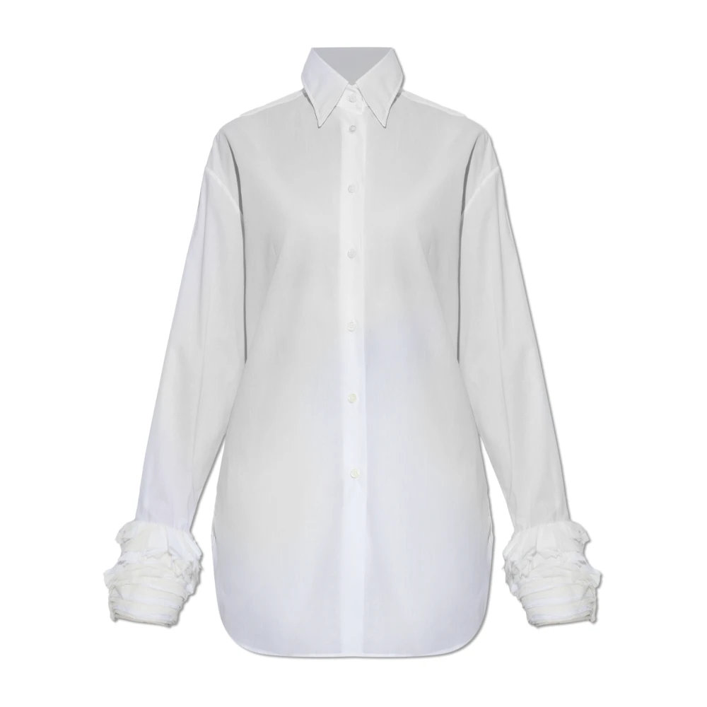 Jil Sander Donna Bianco Camicette Xs, New, - Immagine 5