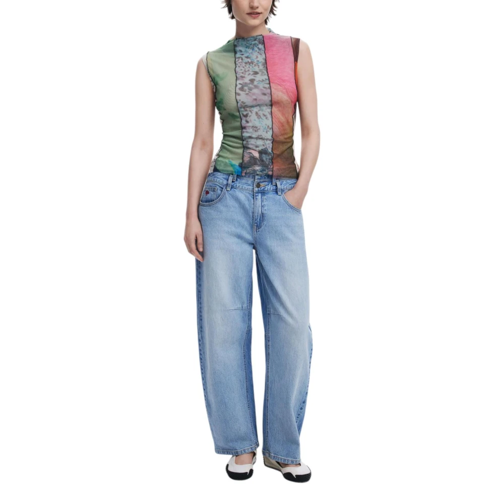 Desigual Kleurrijk Patroon Slip-On Top Multicolor Dames