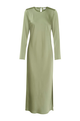 elegante-groene-jurk-met-lange-mouwen