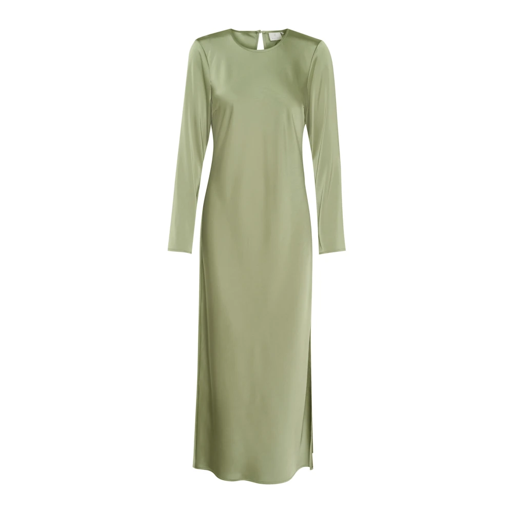 Kaffe Elegante Groene Jurk met Lange Mouwen Green Dames