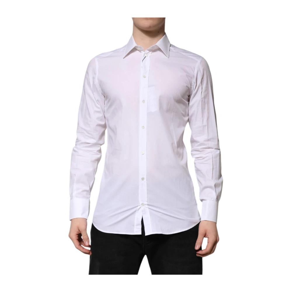 Dolce & Gabbana Men's White Classic Neck Formal Dress Shirt - Formal Shirts - Xs - Shirts