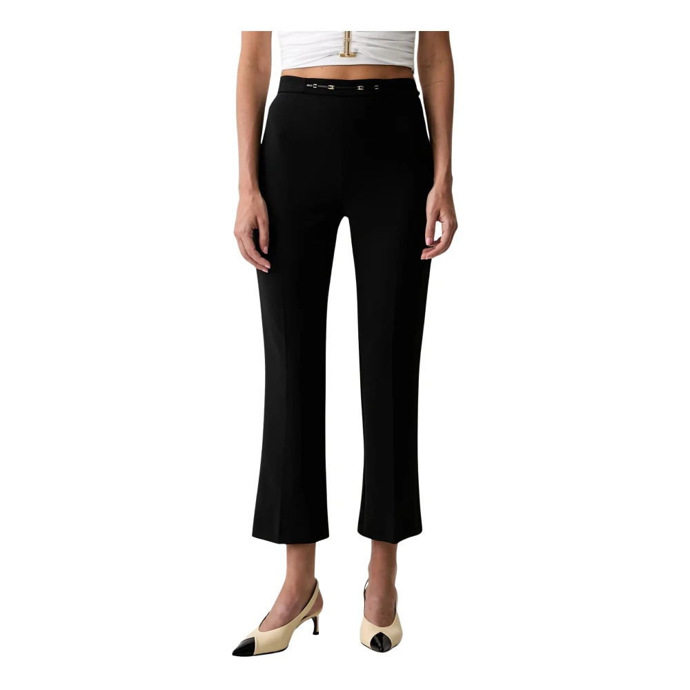 Elisabetta Franchi Donna Nero Pantaloni, Xl, New,
