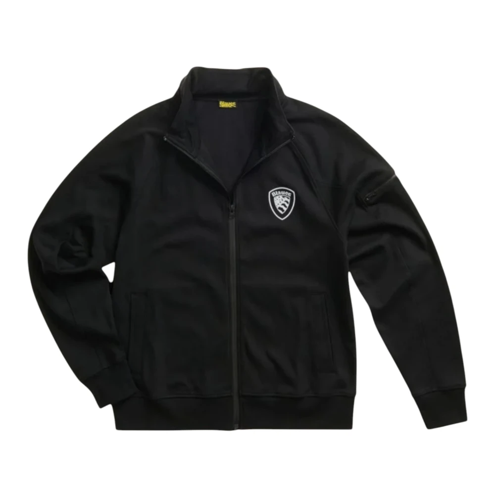 Blauer Uomo Nero - Nelson Full-Zip Sweatshirt - Sweatshirts & Hoodies - L