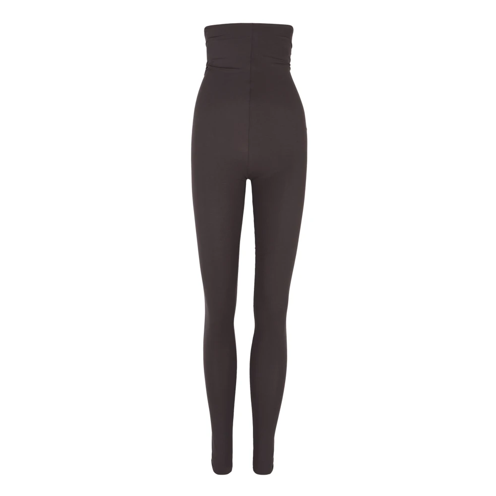 Cortana Hoge taille stretch cupro leggings Black Dames