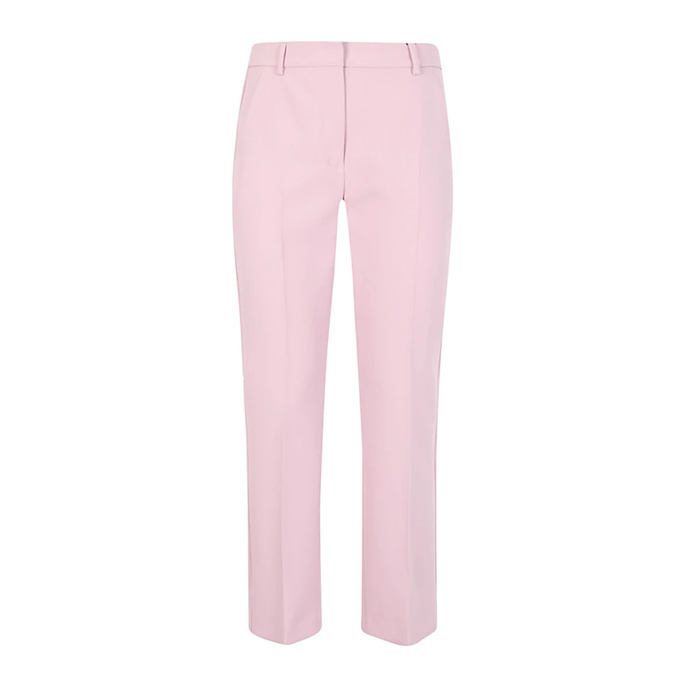 Max Mara Weekend Elegant Polyester Viskos Klassiska Byxor Pink, Dam