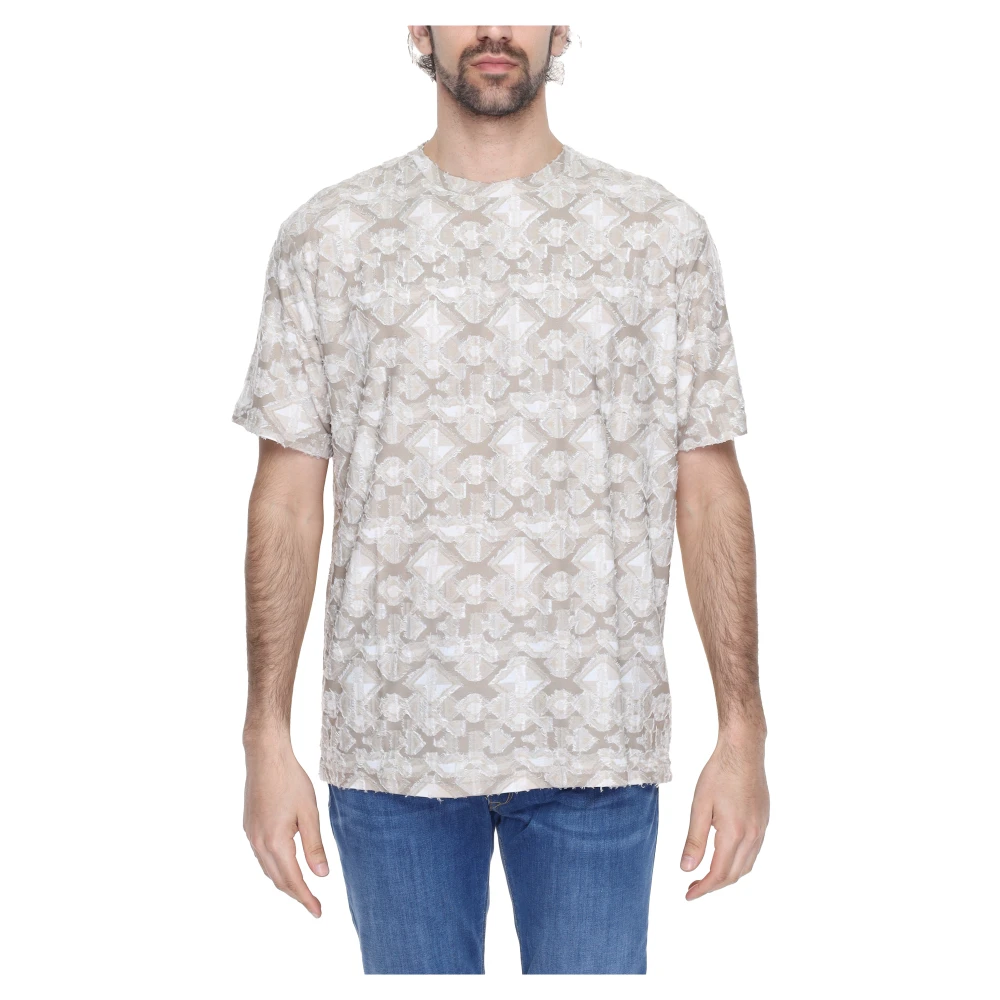 Antony Morato Heren T-shirt Lente Zomer Collectie Beige Heren