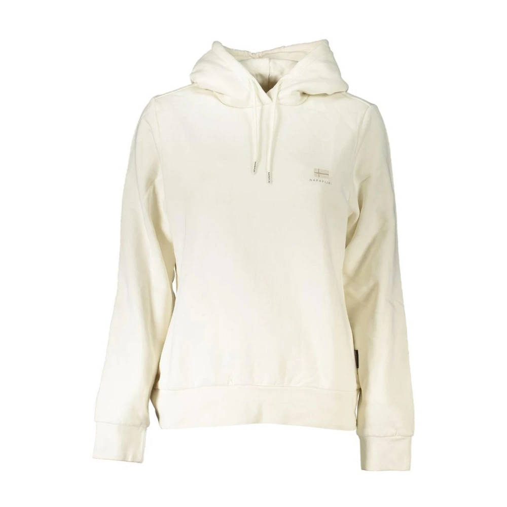 Napapijri Geborduurde Hoodie met Fleece Beige