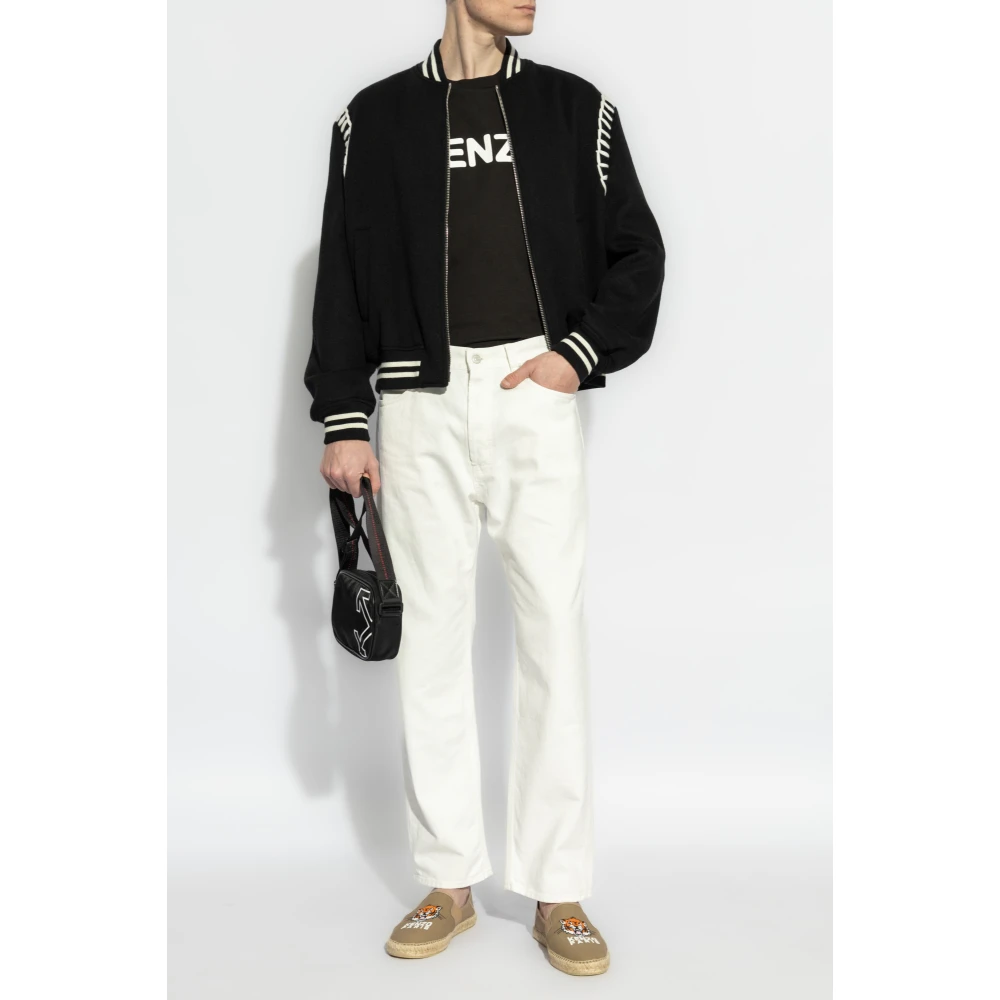Kenzo T-shirt met bedrukt logo Black Heren