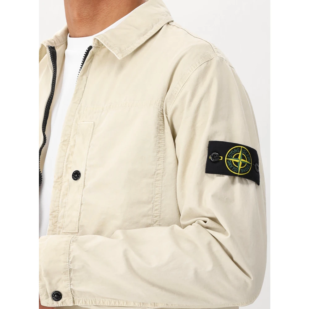 Stone Island Beige Overshirt Beige Heren