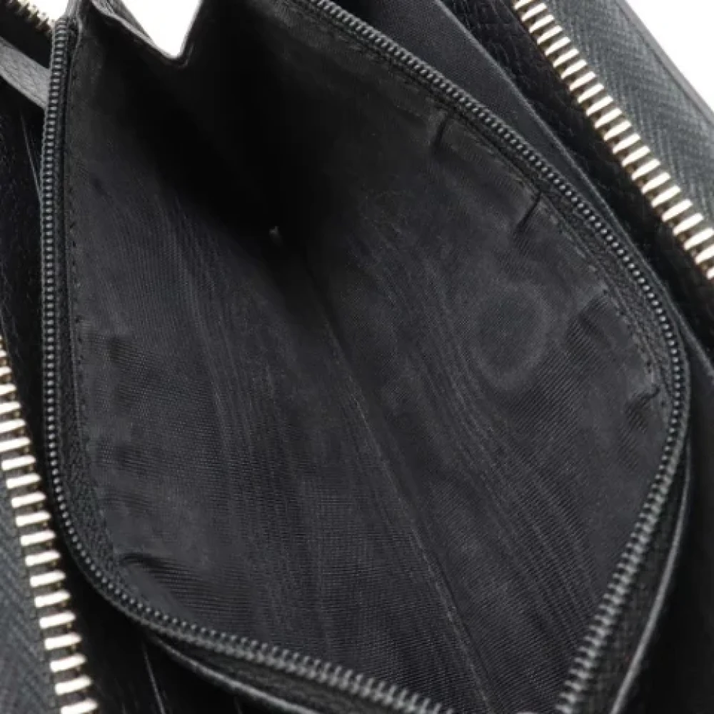 Gucci Vintage Pre-owned Leather wallets Black Dames