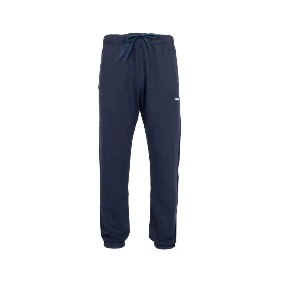 Autry Donkerblauwe Tapered Sweatpants met Logo Patch Blue Heren