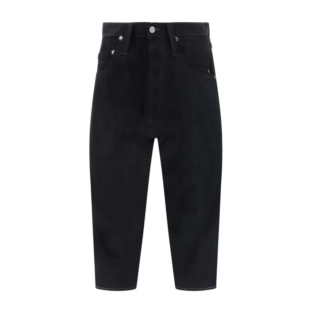 Junya Watanabe Wollen Baggy Broek met Vijf Zakken Black Heren