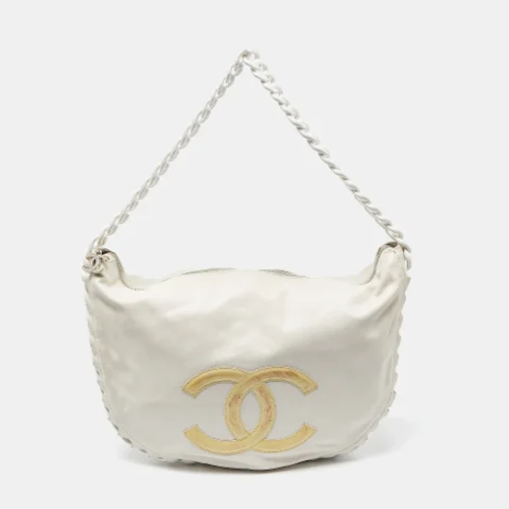 Chanel Vintage Pre-owned Leather handbags White Dames