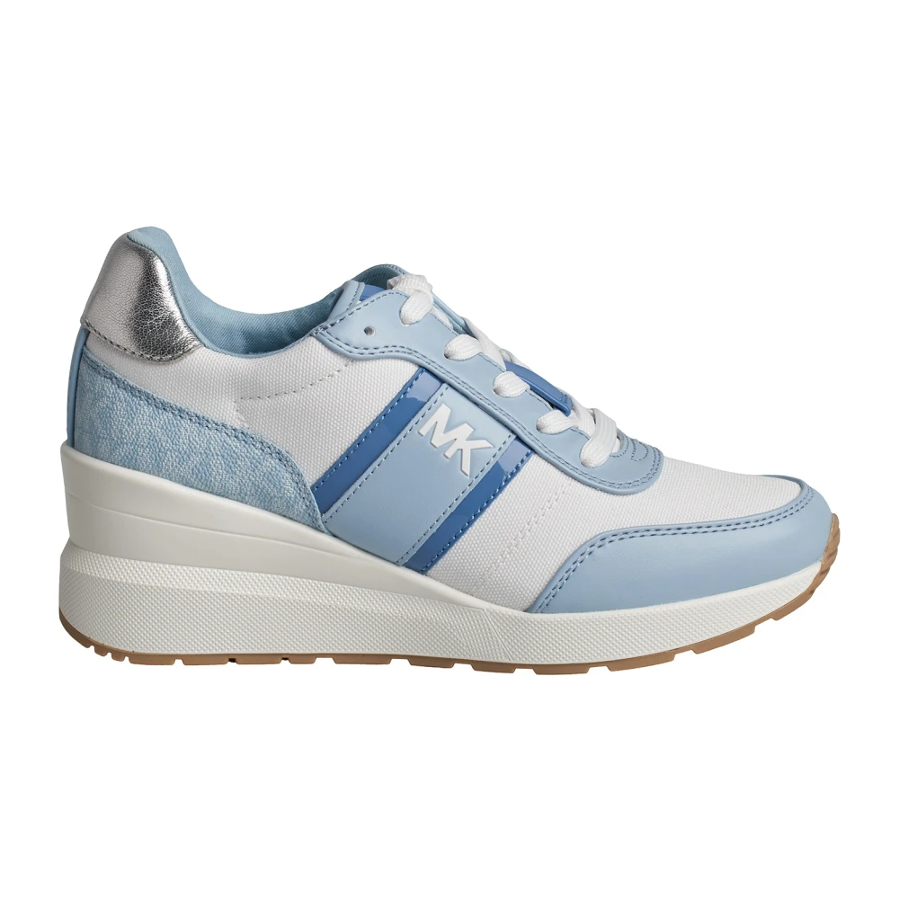 Michael Kors Mabel Canvas Trainer Dames Schoenen Blauw