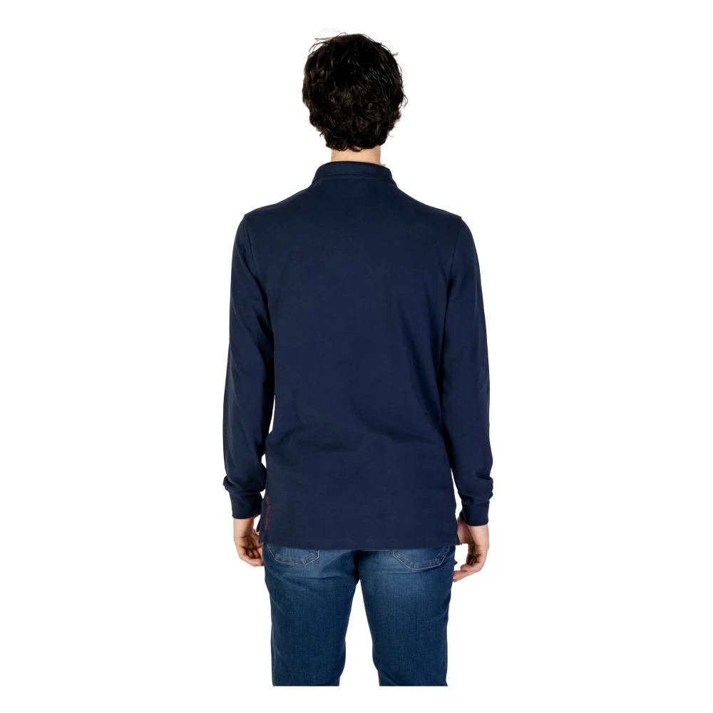 U.s. Polo Assn. Blauw Poloshirt met Lange Mouwen Blue Heren