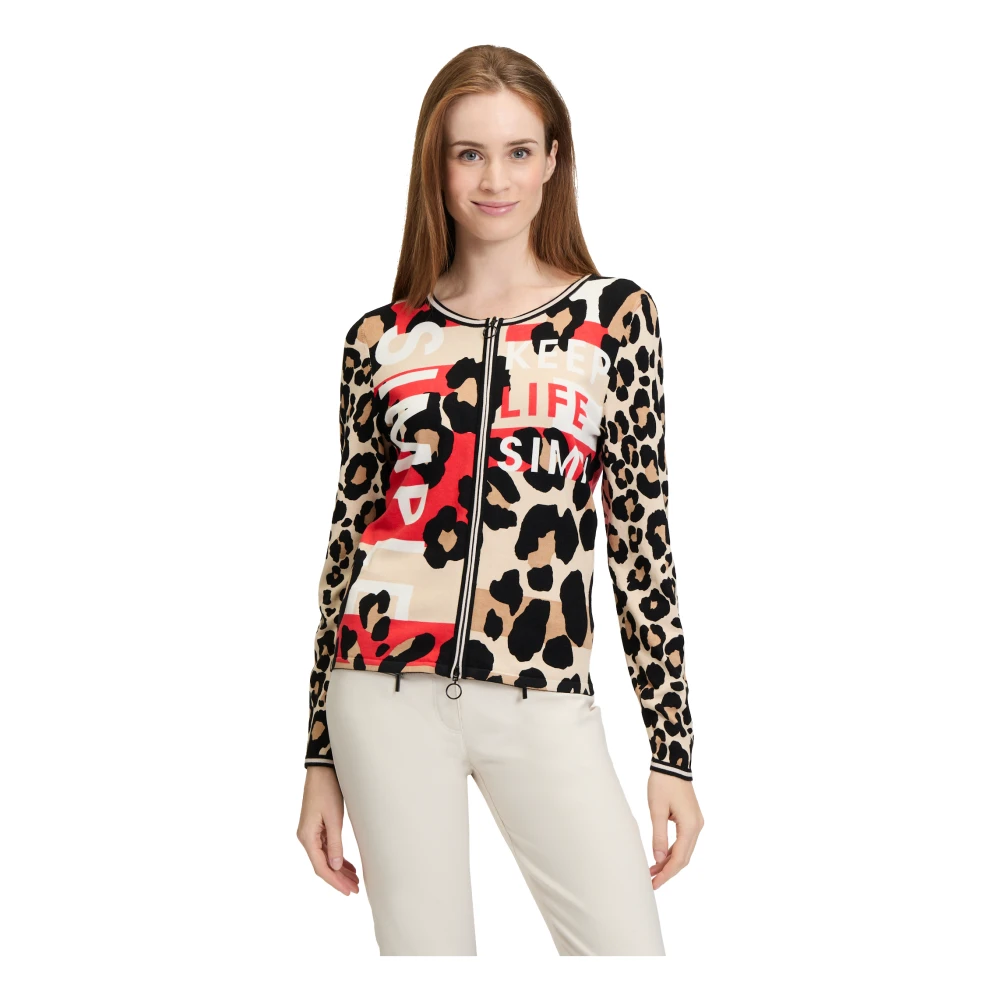 Betty Barclay Cardigan met dierenprint Multicolor Dames