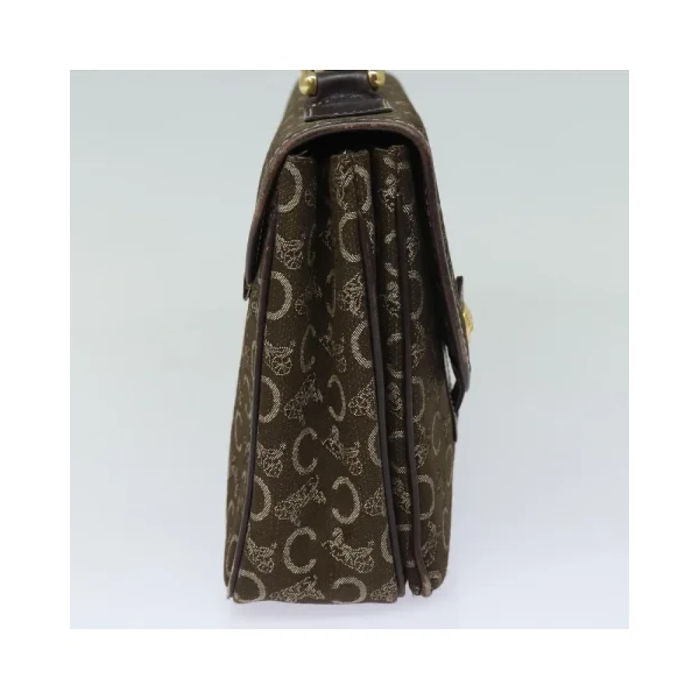 Celine Vintage Pre-owned Canvas handbags Brown Dames