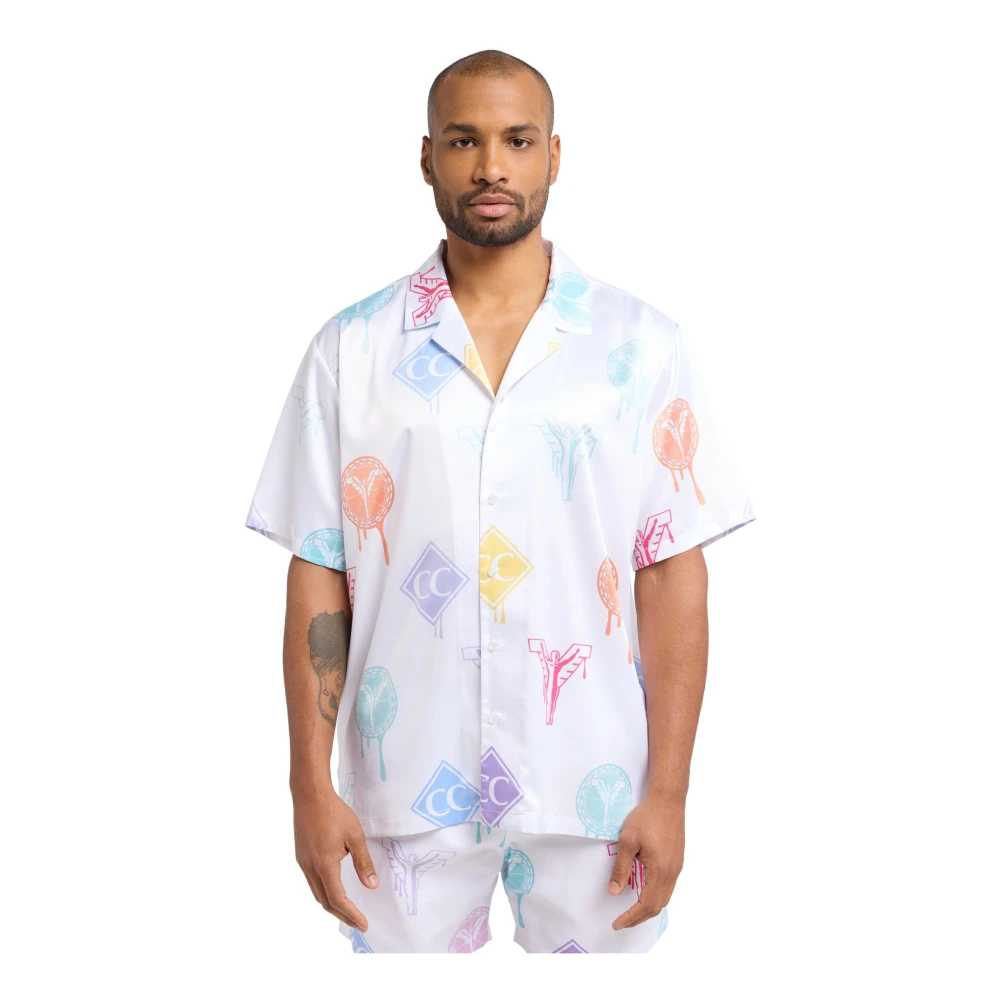 carlo colucci Allover Print Logo Shirt Multicolor Heren