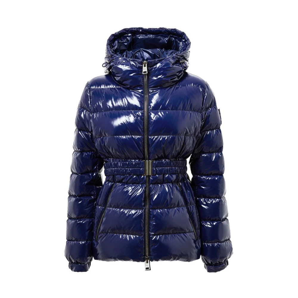 Herno Blue Polyamide Coat - IT42|M - Image 3