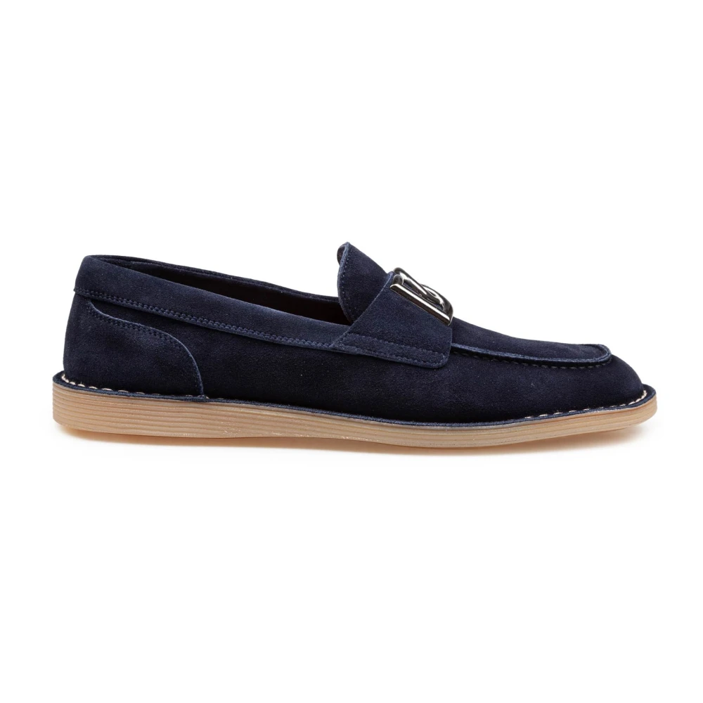Dolce & Gabbana Men's Blue Loafers, 8 1/2 Uk, New Florio Loafers
