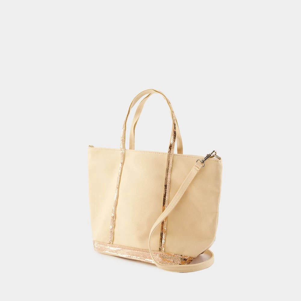 Vanessa Bruno Katoenen Shopper Tas Beige Strass Beige Dames