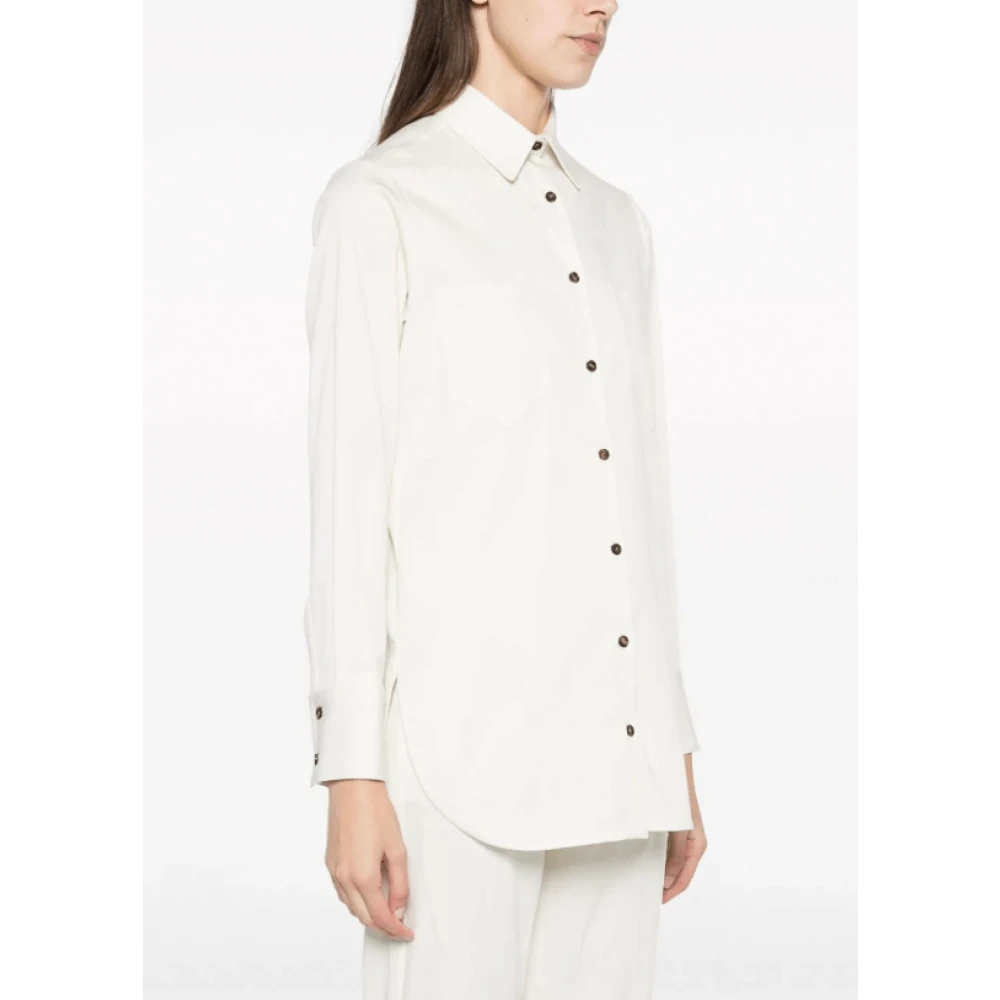 Kiton Klassieke Witte Button-Up Shirt White Dames