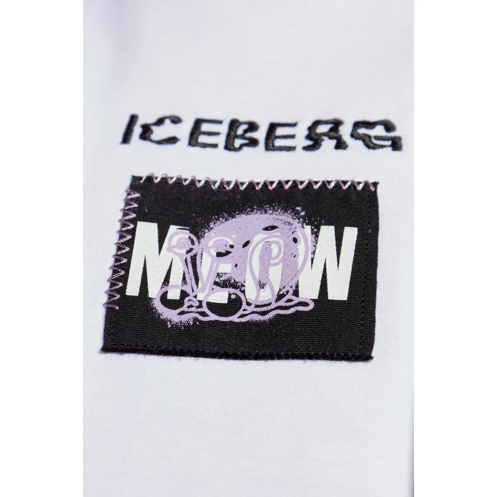 Iceberg T-shirt met patches White Heren