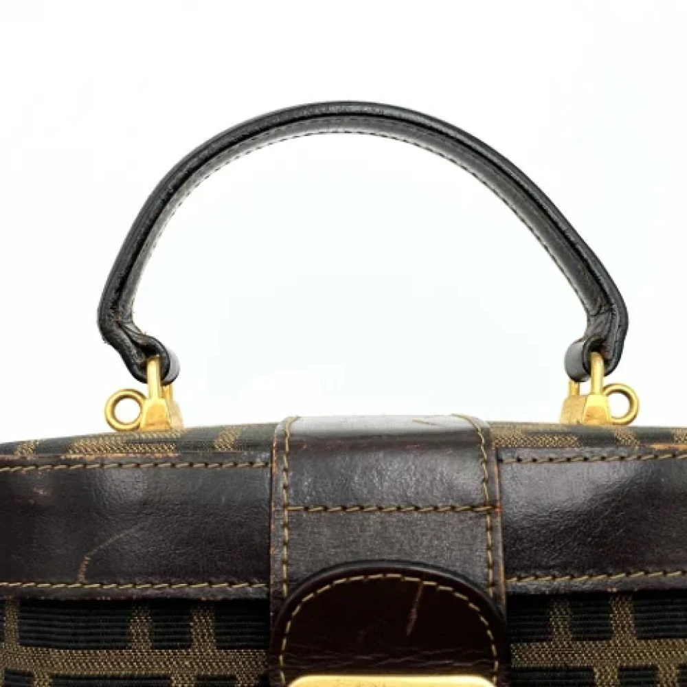 Fendi Vintage Pre-owned Leather fendi-bags Brown Dames