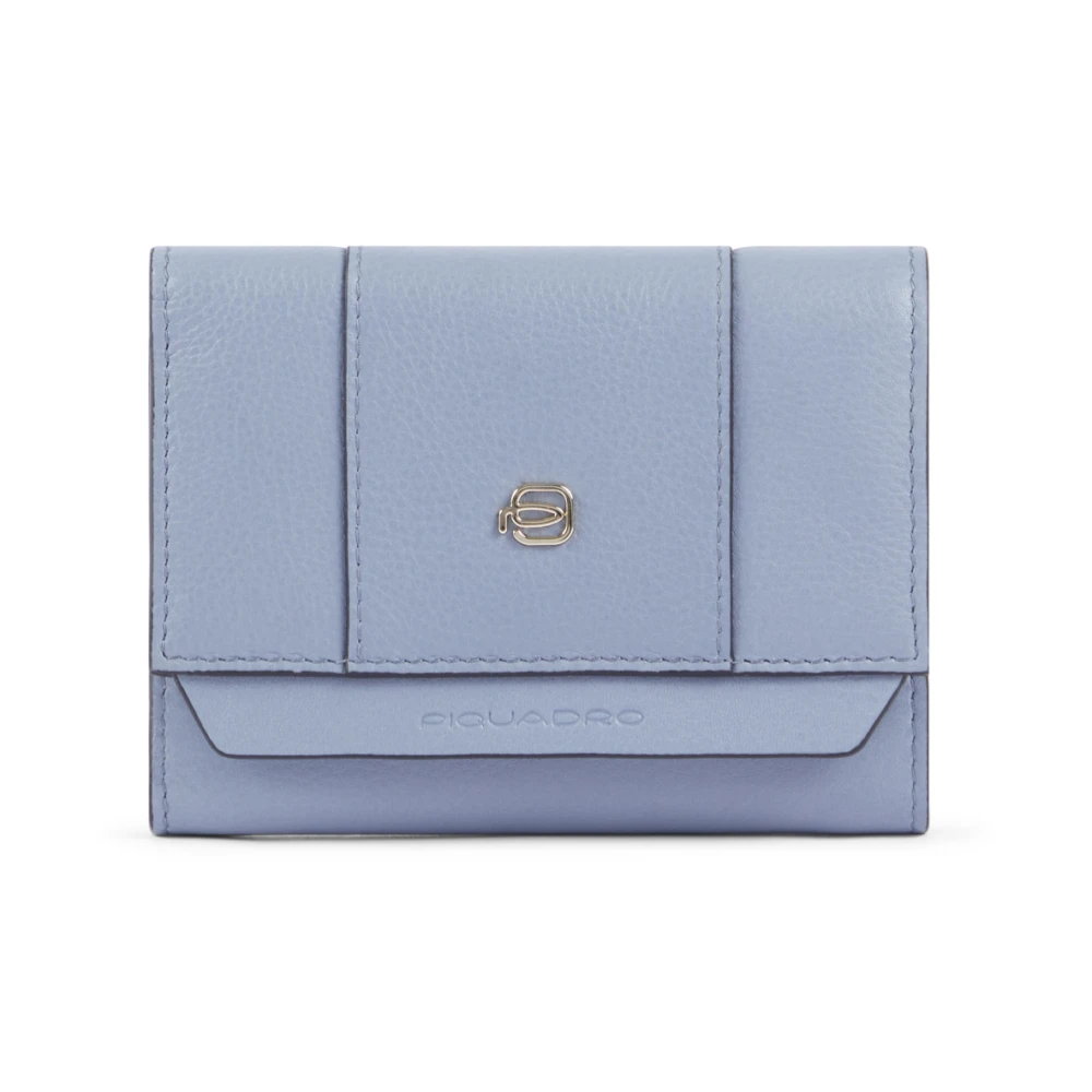 Piquadro Vrouw Blauw Circle Rfid Portemonnee