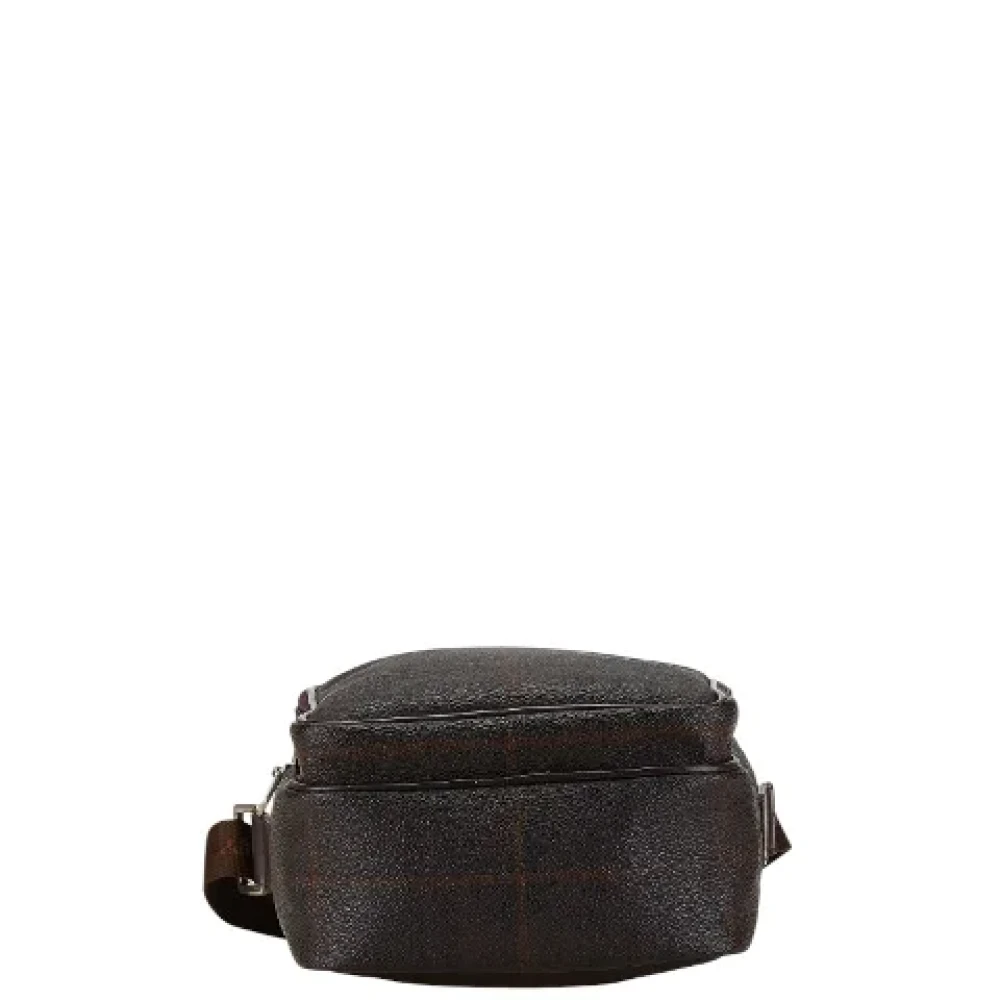 Burberry Vintage Pre-owned Canvas shoulder-bags Brown Dames