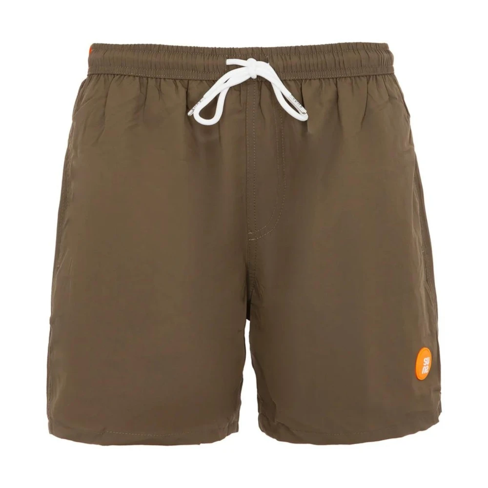 Suns Men's Brown Quick Dry Beach Boxer Shorts - Beachwear - Xl - Swimwear