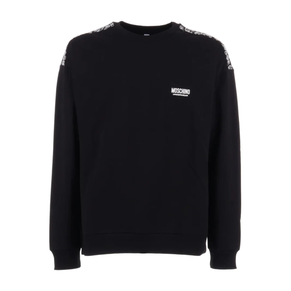 Moschino Zwarte Katoenen Sweatshirt met Lange Mouwen Black Heren